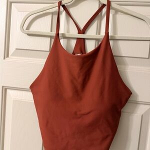 Elegant Rust Halter Top